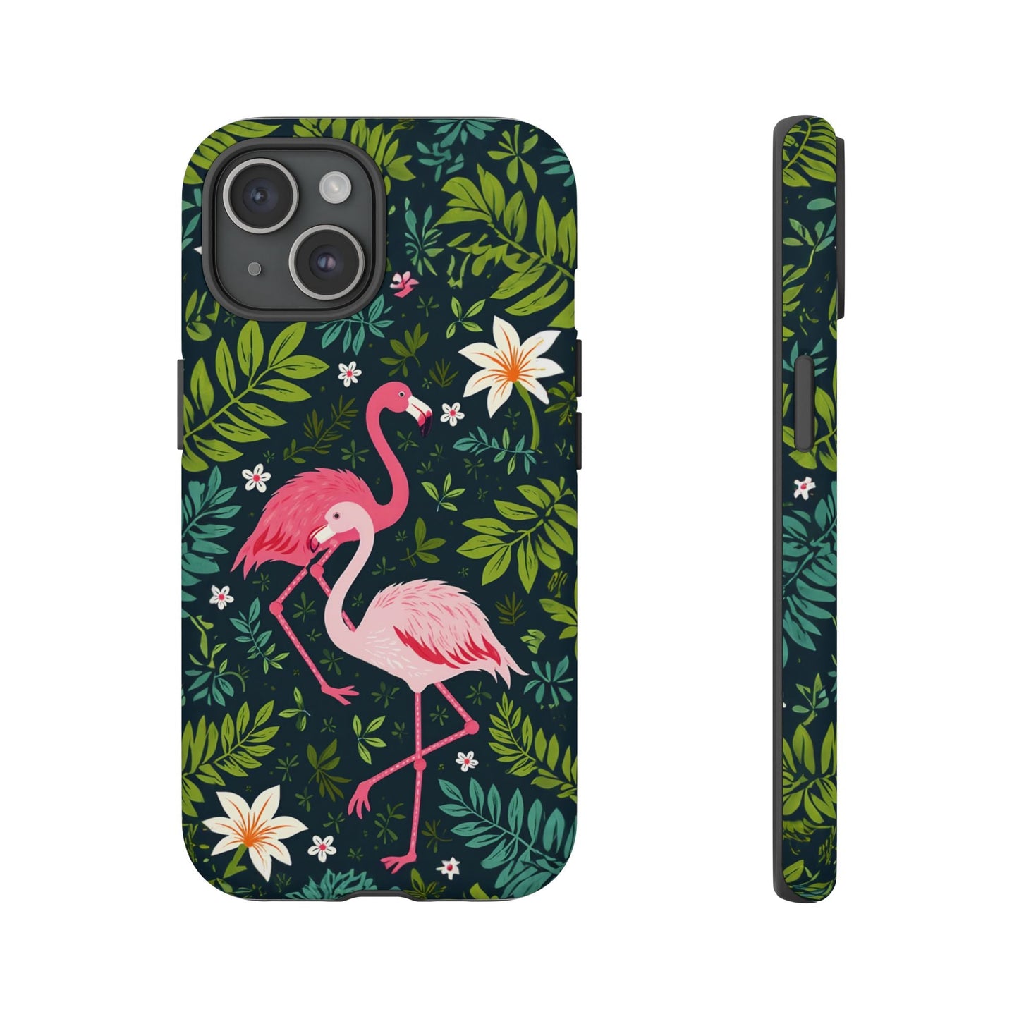 iphone case Flamingo & Flora iPhone 15