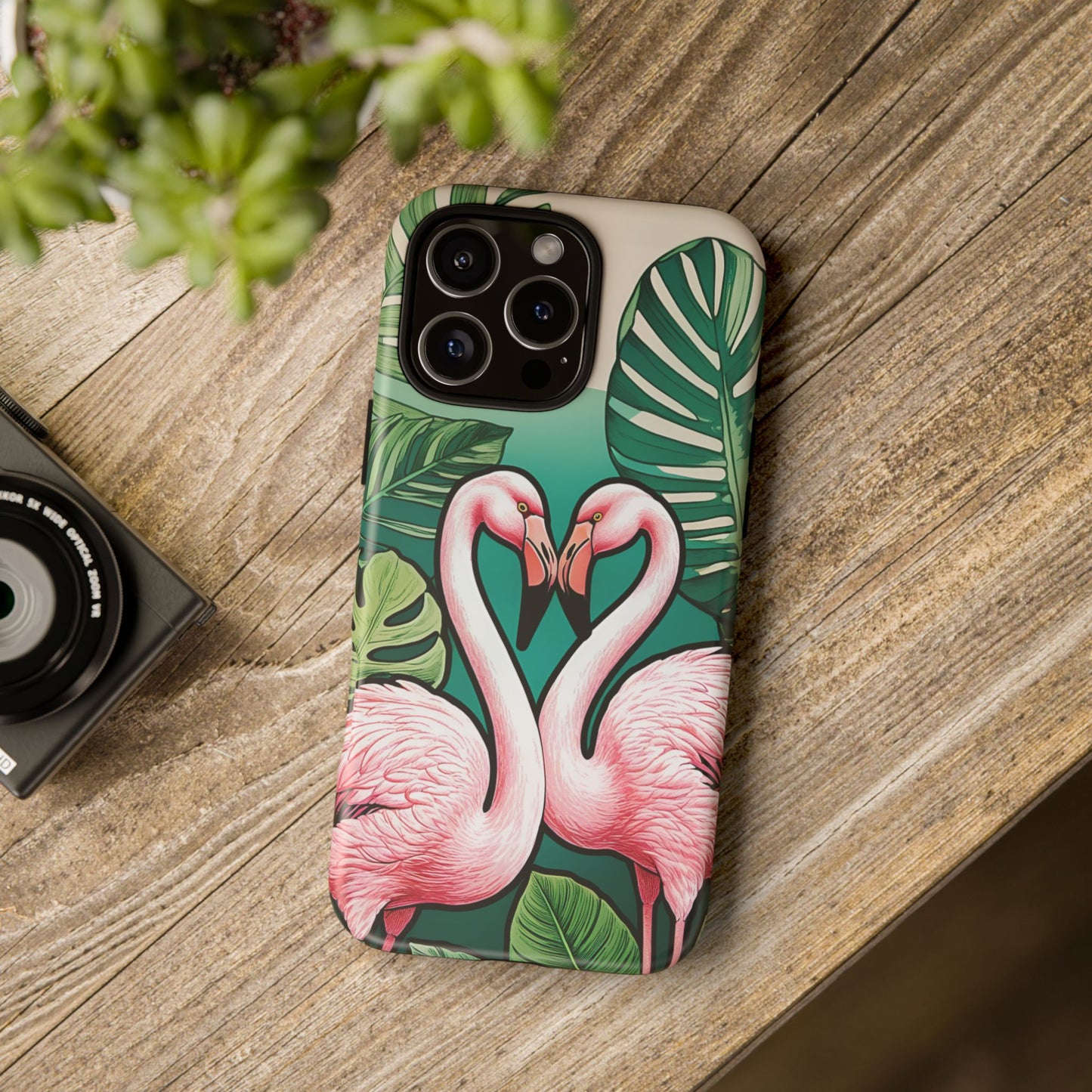 iphone case Flamingo Love Heart