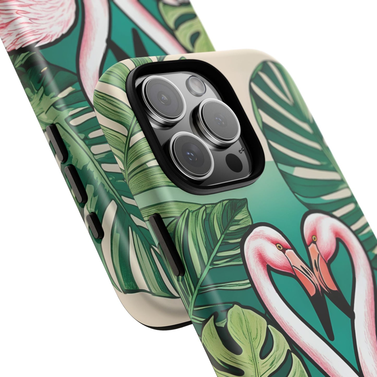 iphone case Flamingo Love Heart
