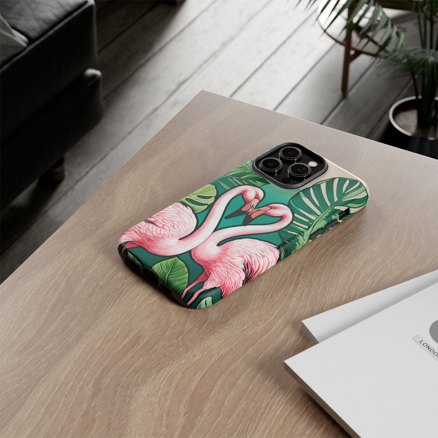 iphone case Flamingo Love Heart