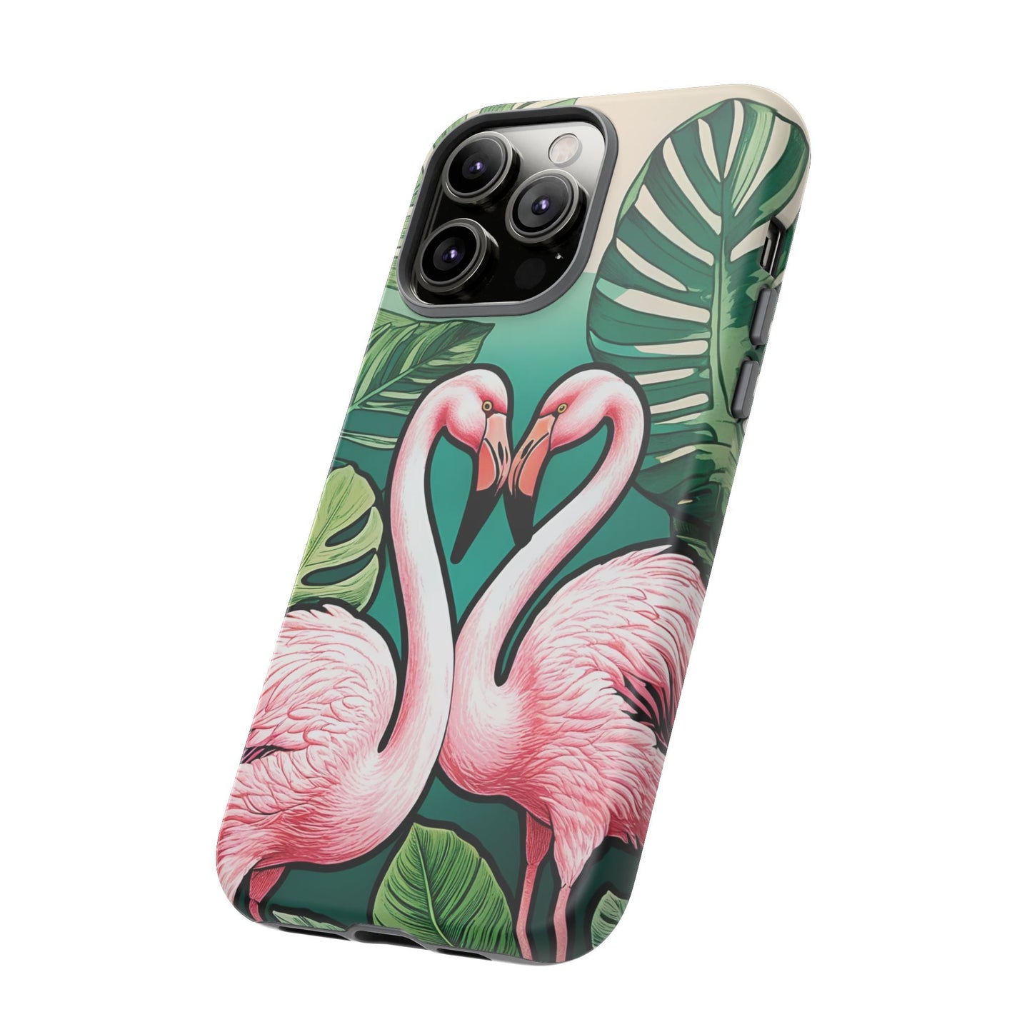 iphone case Flamingo Love Heart