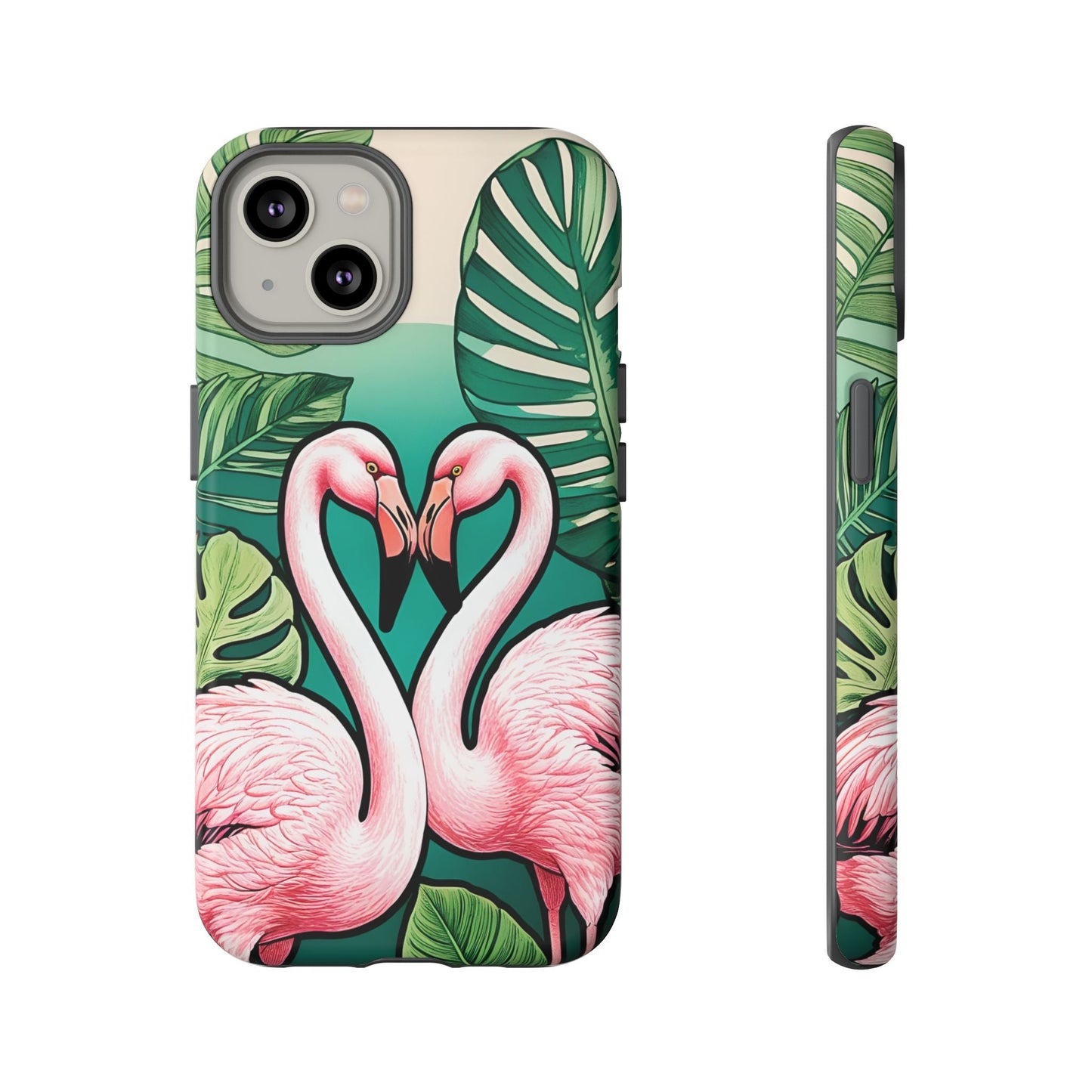 iphone case Flamingo Love Heart iPhone 14