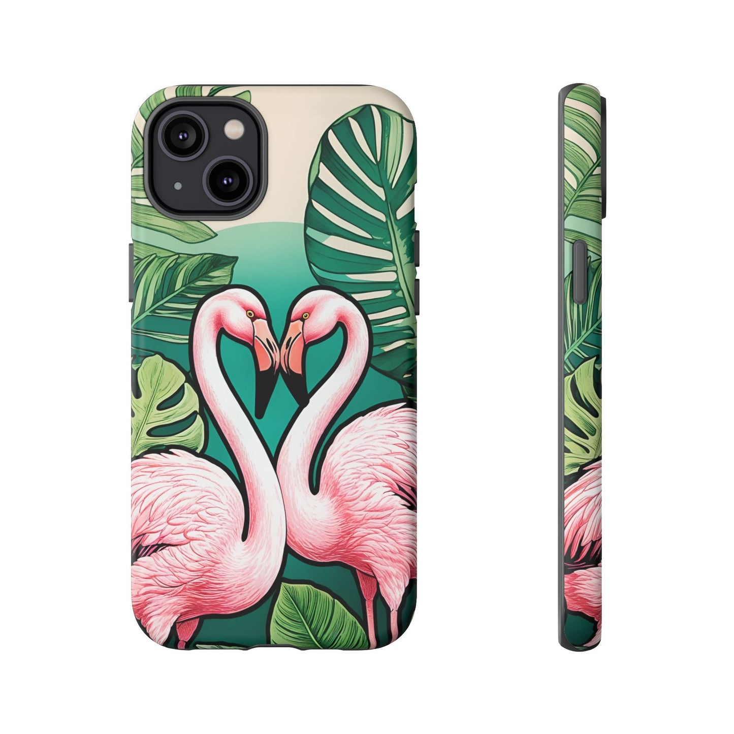iphone case Flamingo Love Heart iPhone 14 Plus