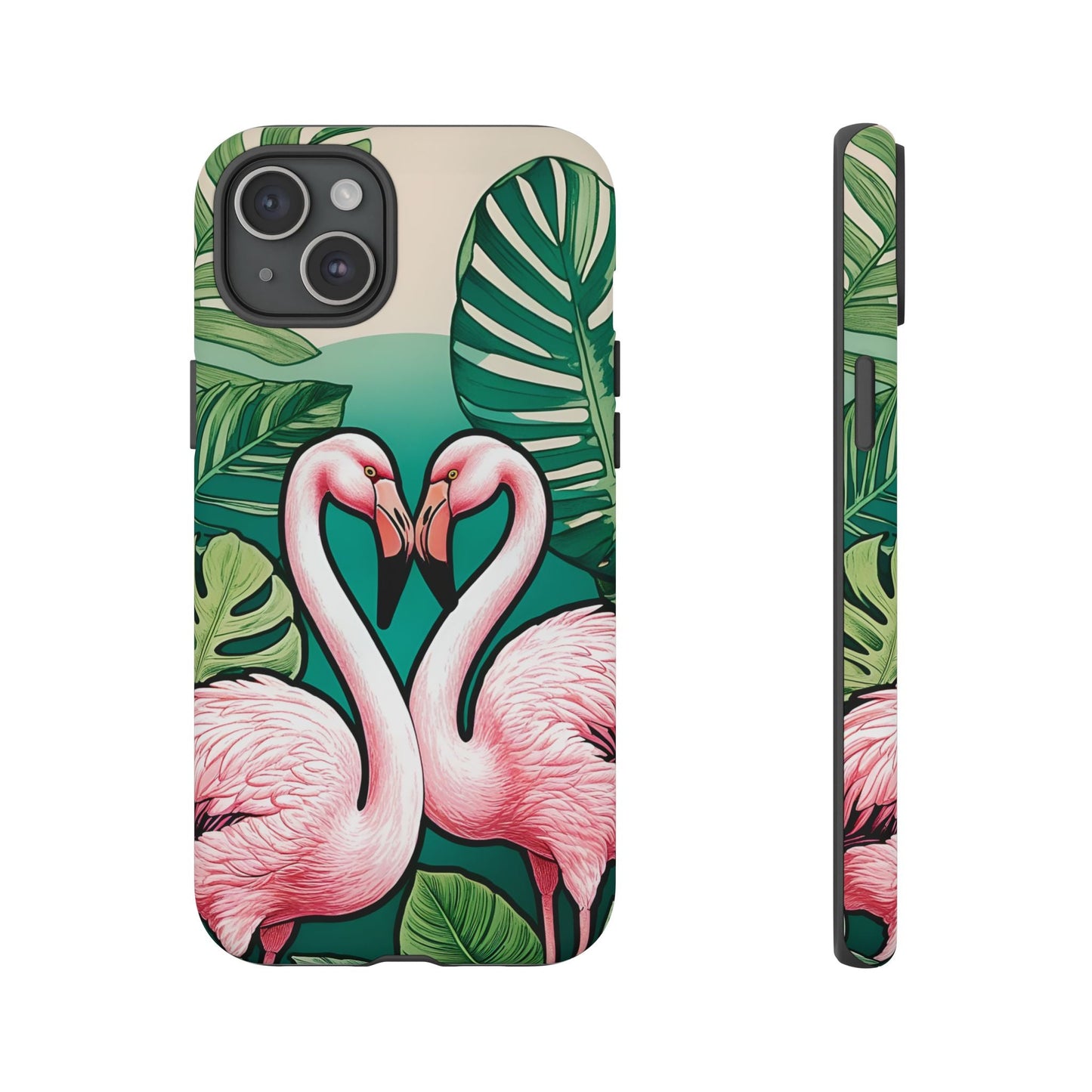 iphone case Flamingo Love Heart iPhone 15 Plus
