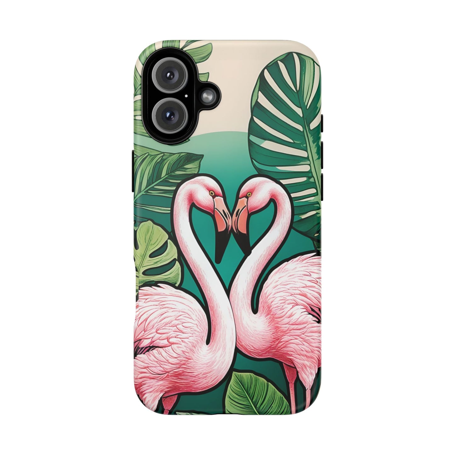 iphone case Flamingo Love Heart iPhone 16 Plus