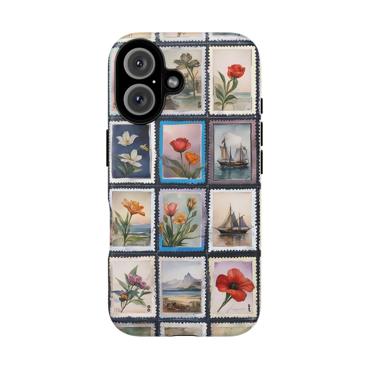 iphone case Floral Stamp Collection iPhone 16