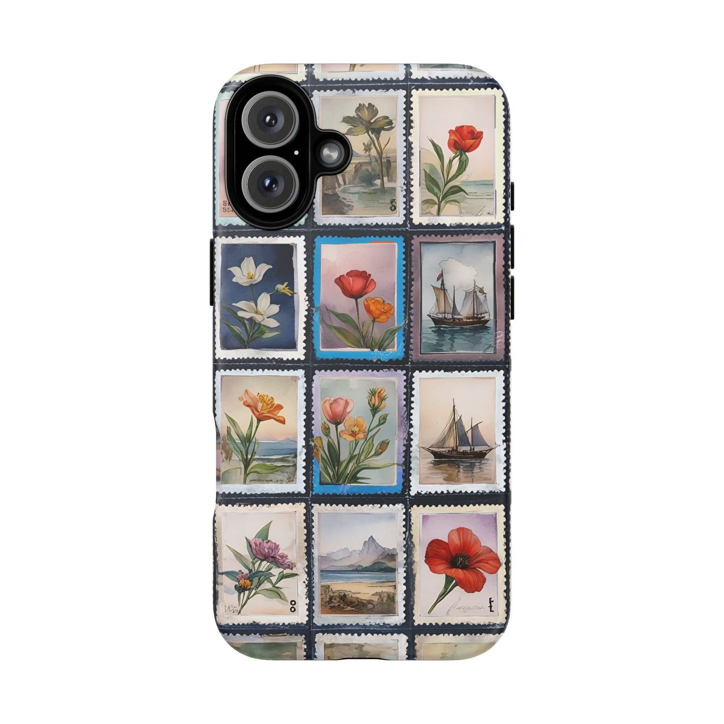iphone case Floral Stamp Collection iPhone 16 Plus