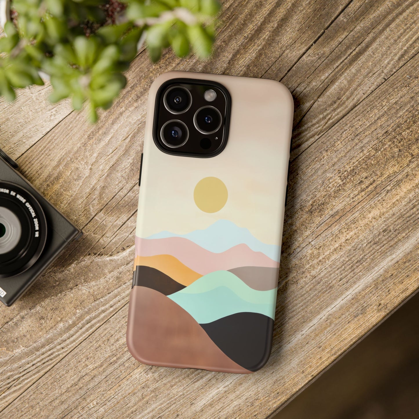 iphone case Geometric Valley Sunset