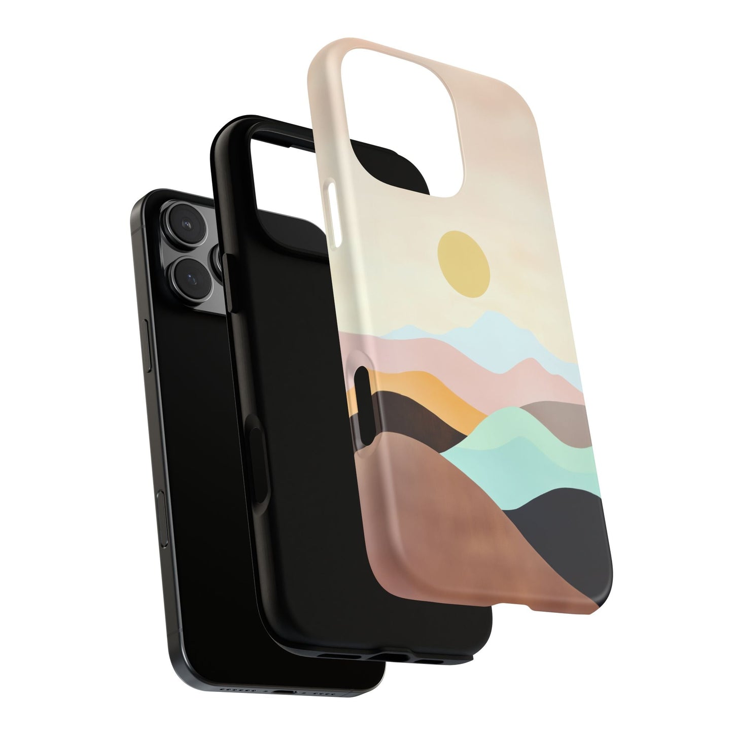 iphone case Geometric Valley Sunset