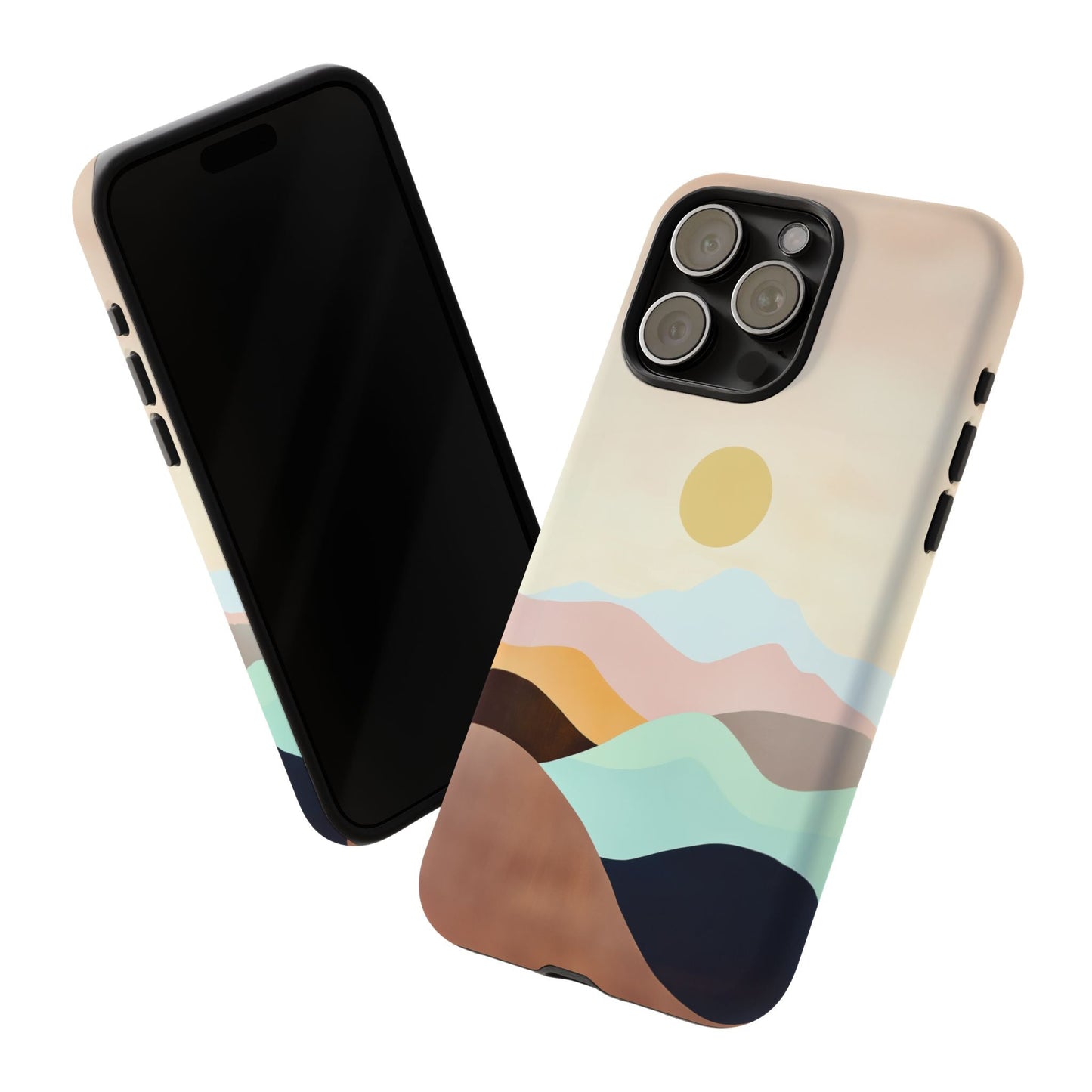 iphone case Geometric Valley Sunset