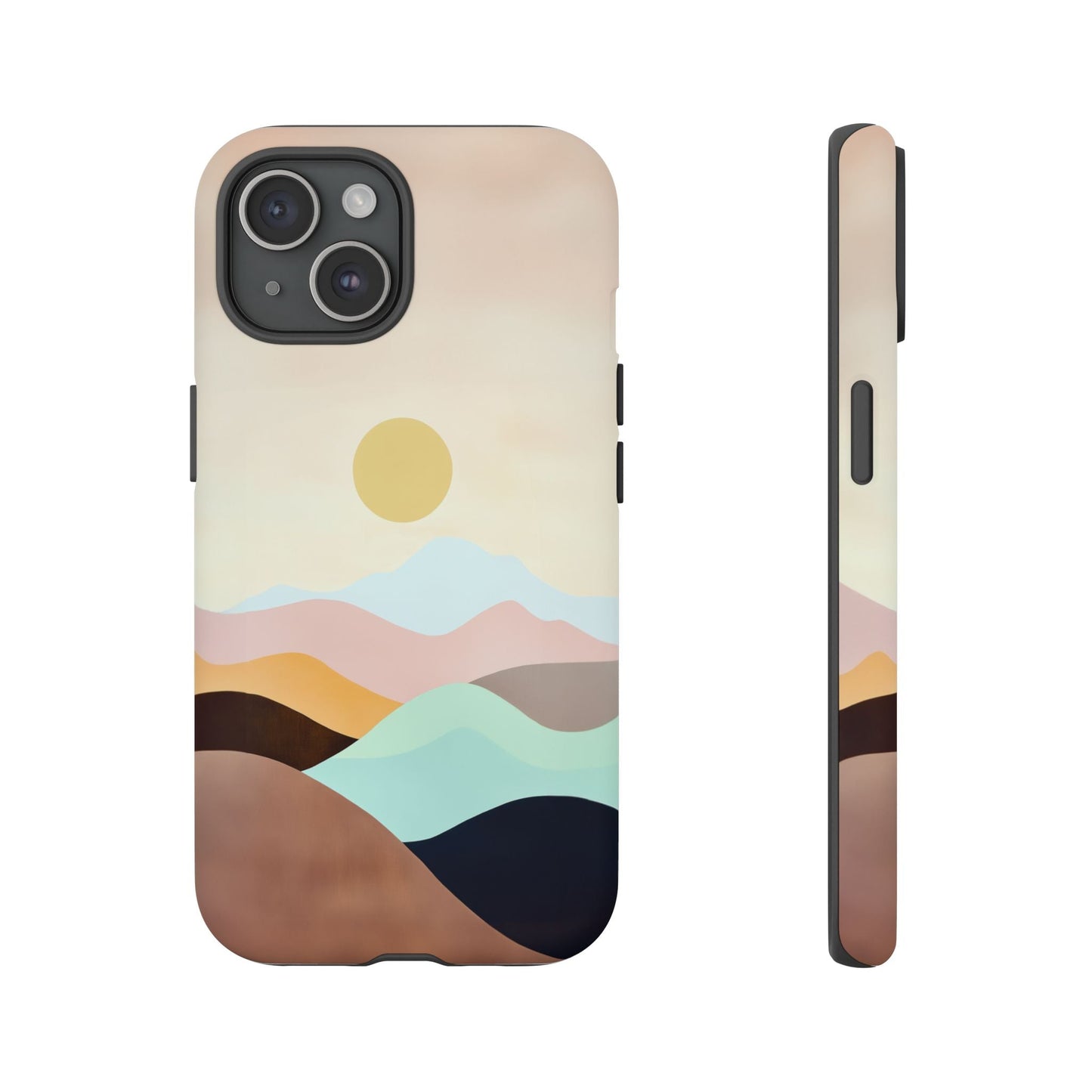 iphone case Geometric Valley Sunset iPhone 15