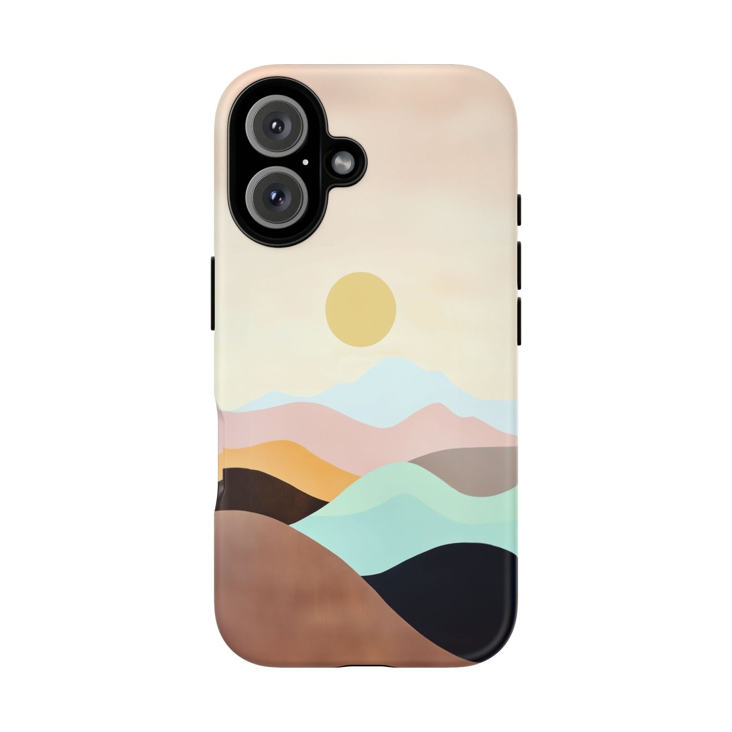 iphone case Geometric Valley Sunset iPhone 16