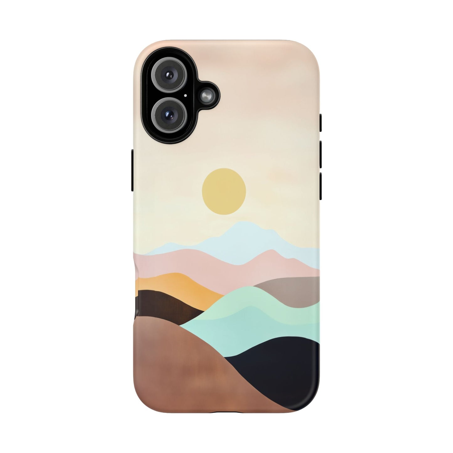 iphone case Geometric Valley Sunset iPhone 16 Plus