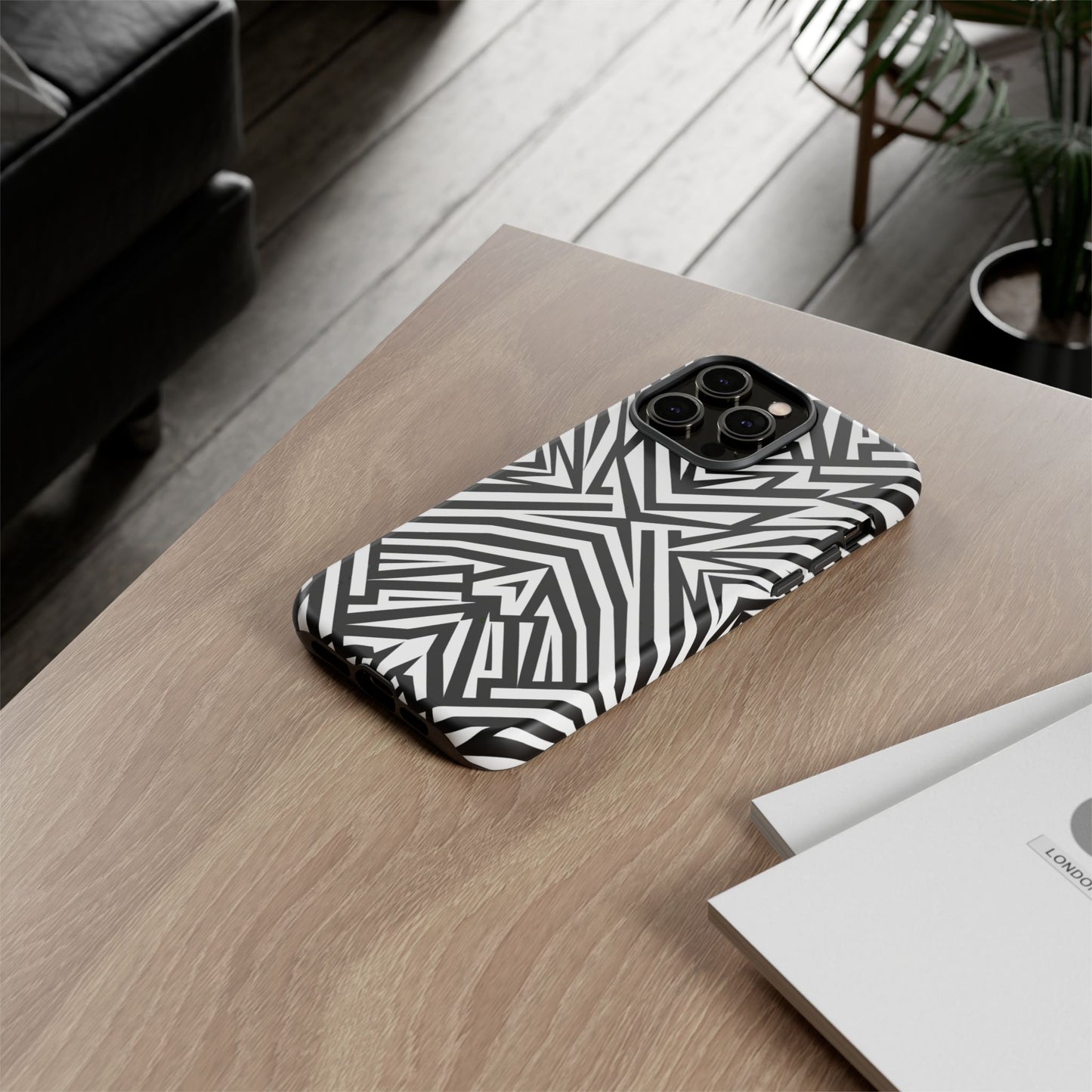 iphone case Geometric Zebra Luxe