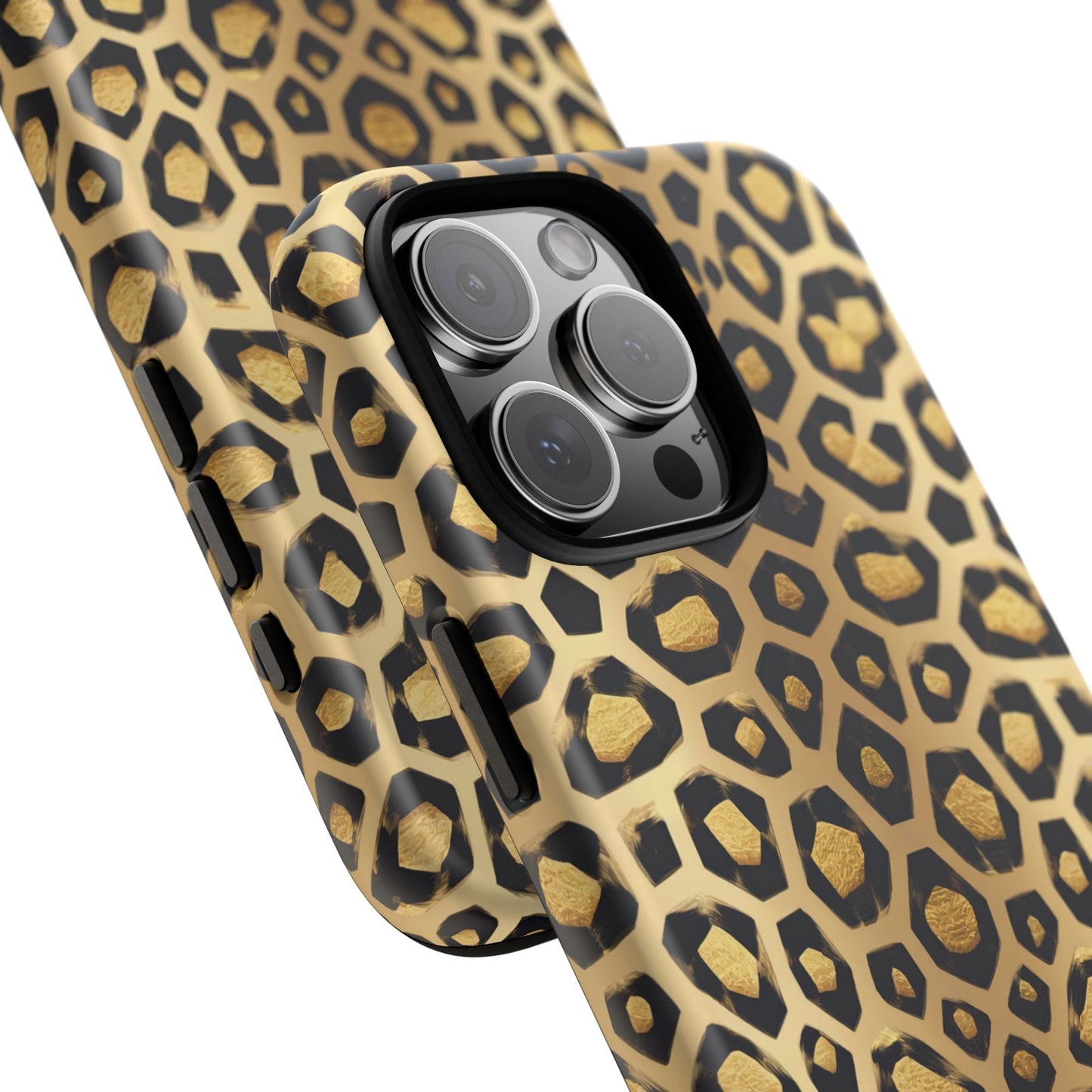 iphone case Golden Heart Leopard