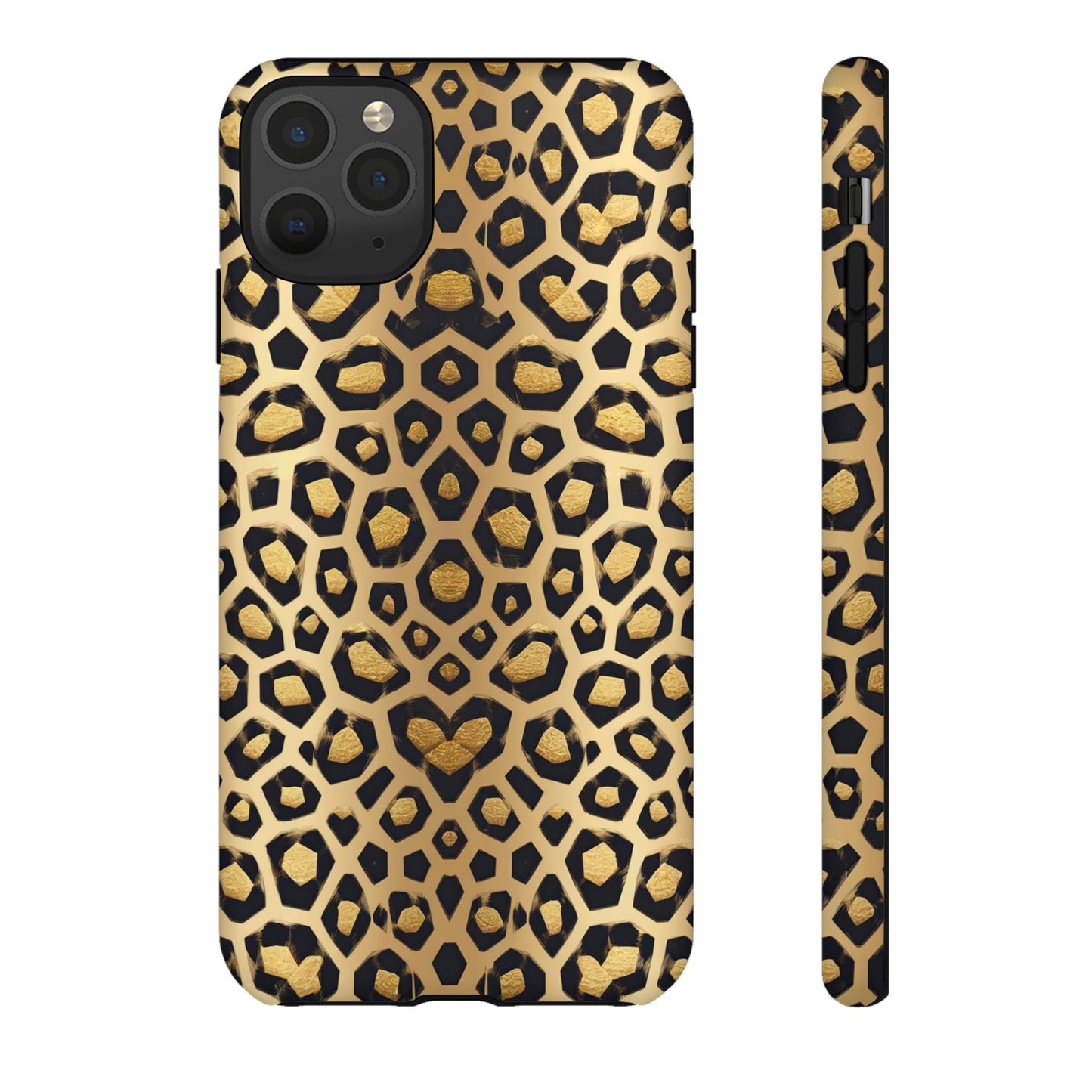 iphone case Golden Heart Leopard iPhone 11 Pro Max