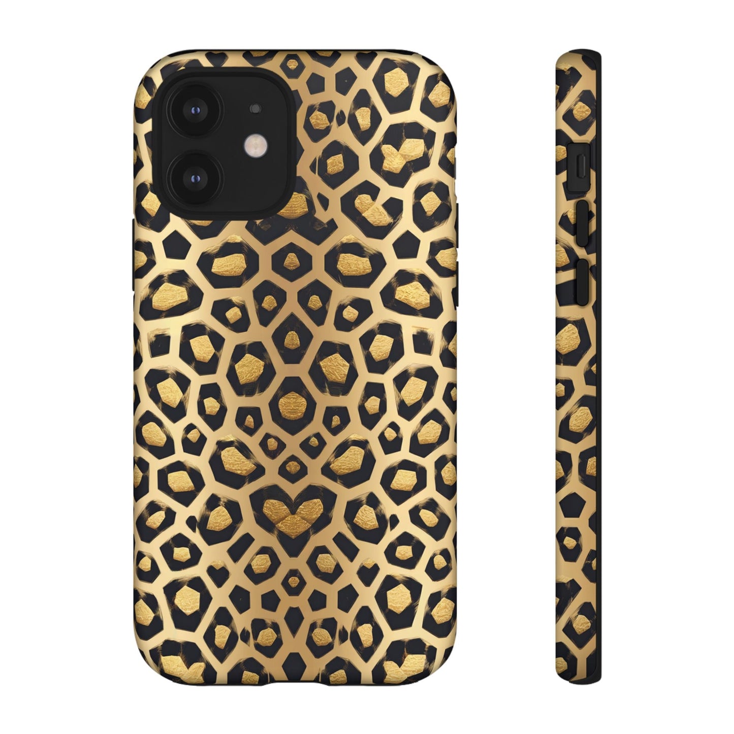iphone case Golden Heart Leopard iPhone 12