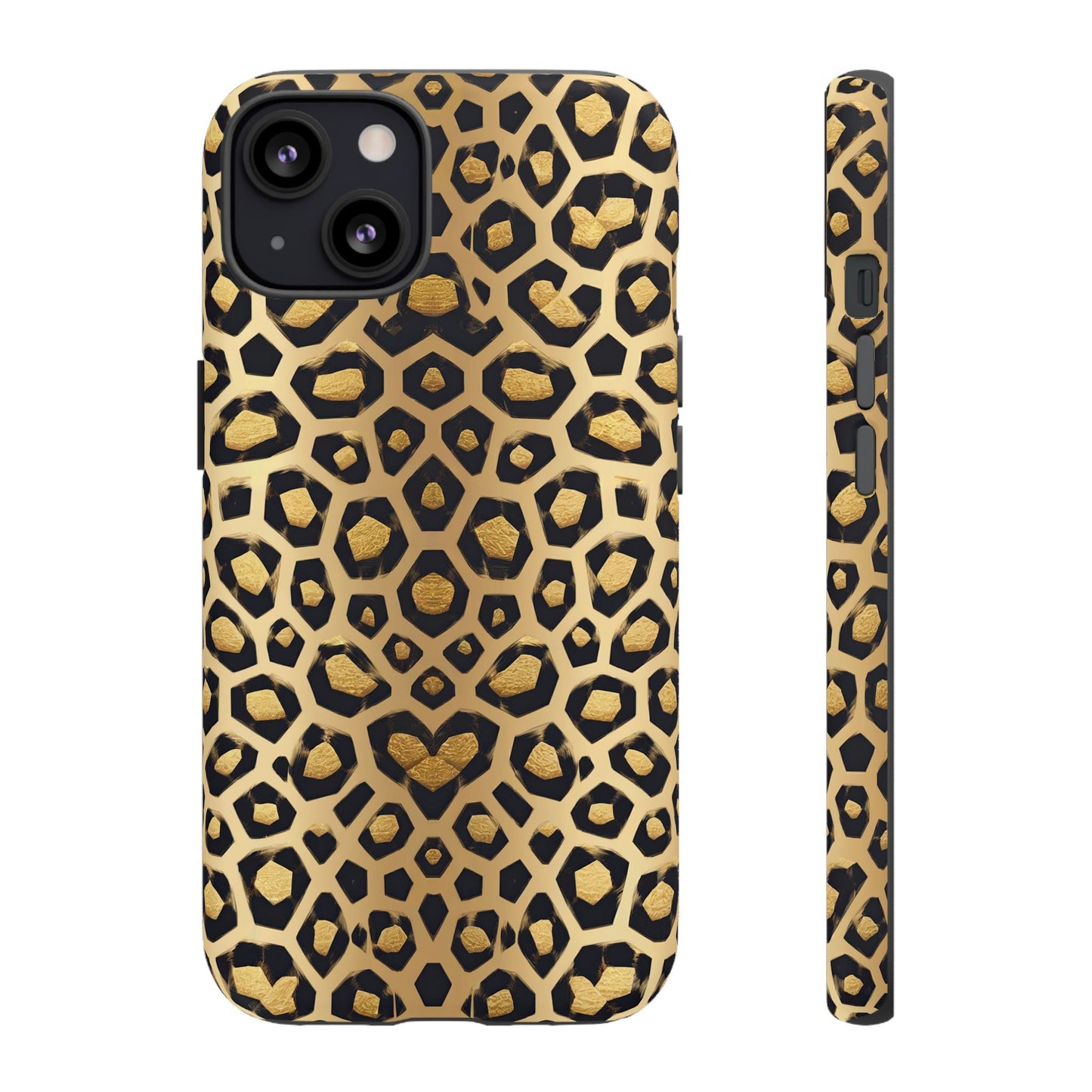 iphone case Golden Heart Leopard iPhone 13