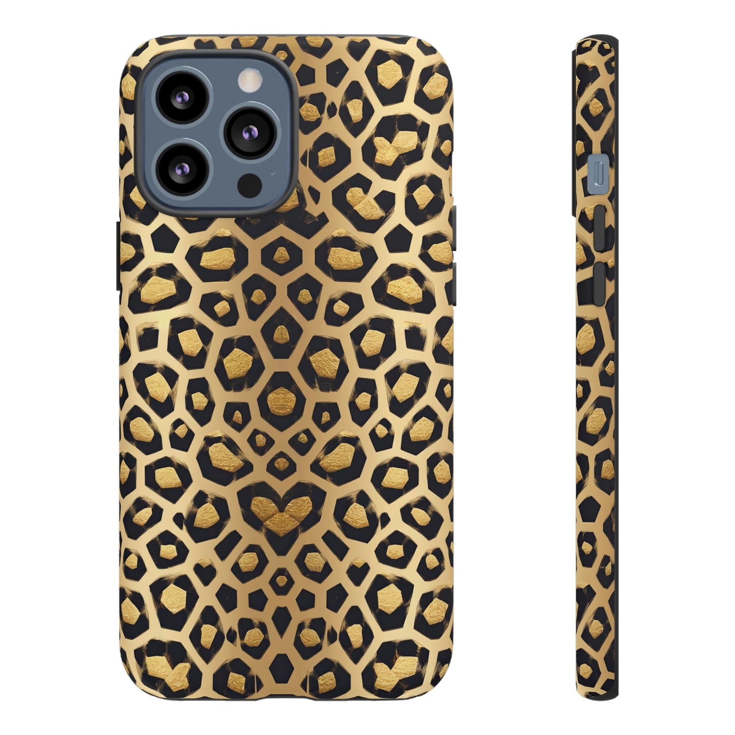 iphone case Golden Heart Leopard iPhone 13 Pro Max