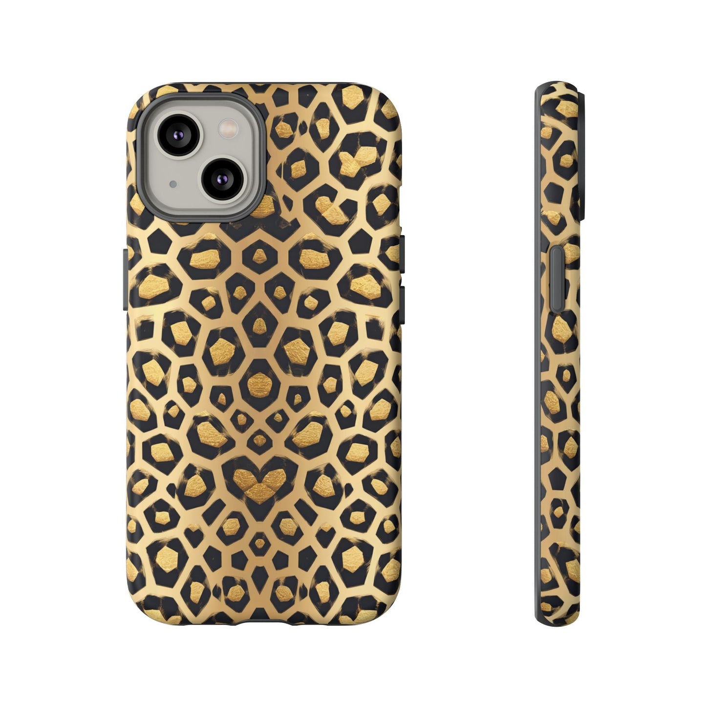 iphone case Golden Heart Leopard iPhone 14