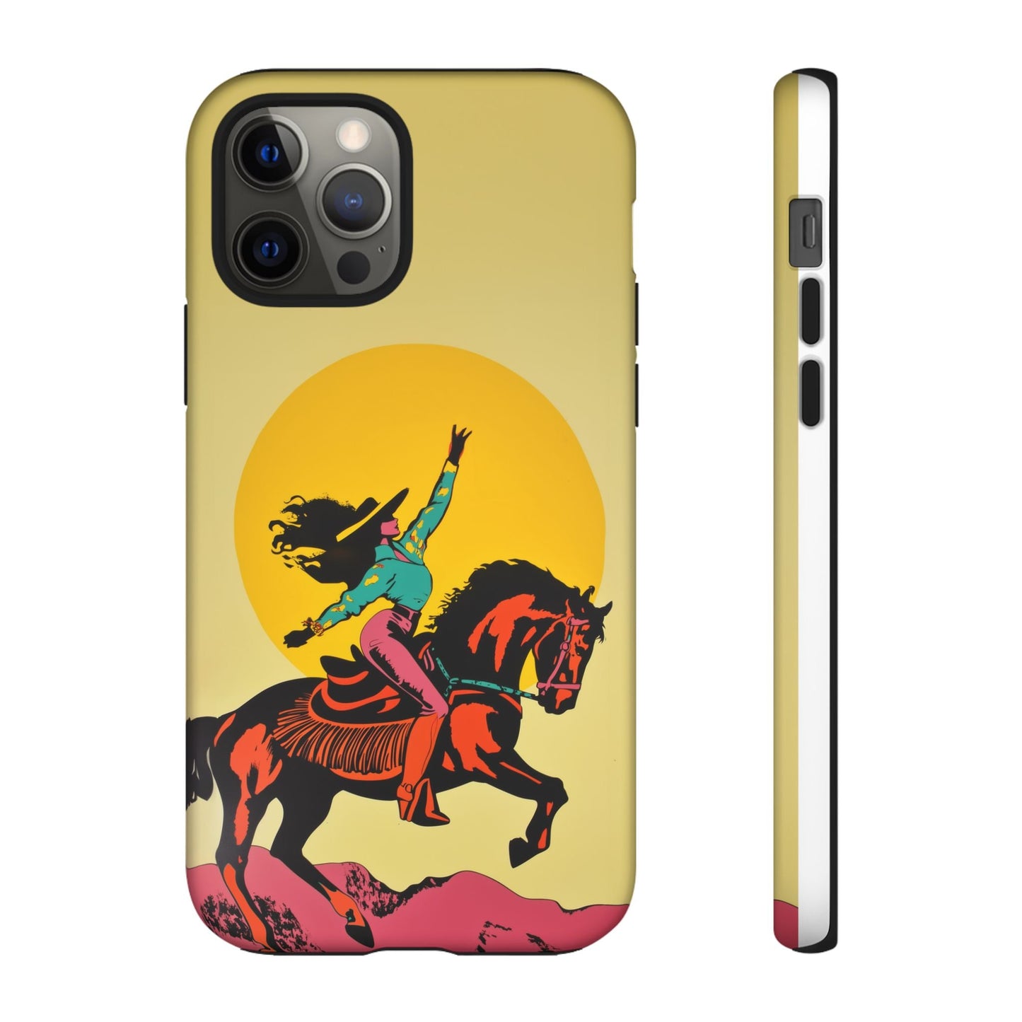iphone case Golden Sky Cowgirl iPhone 12 Pro