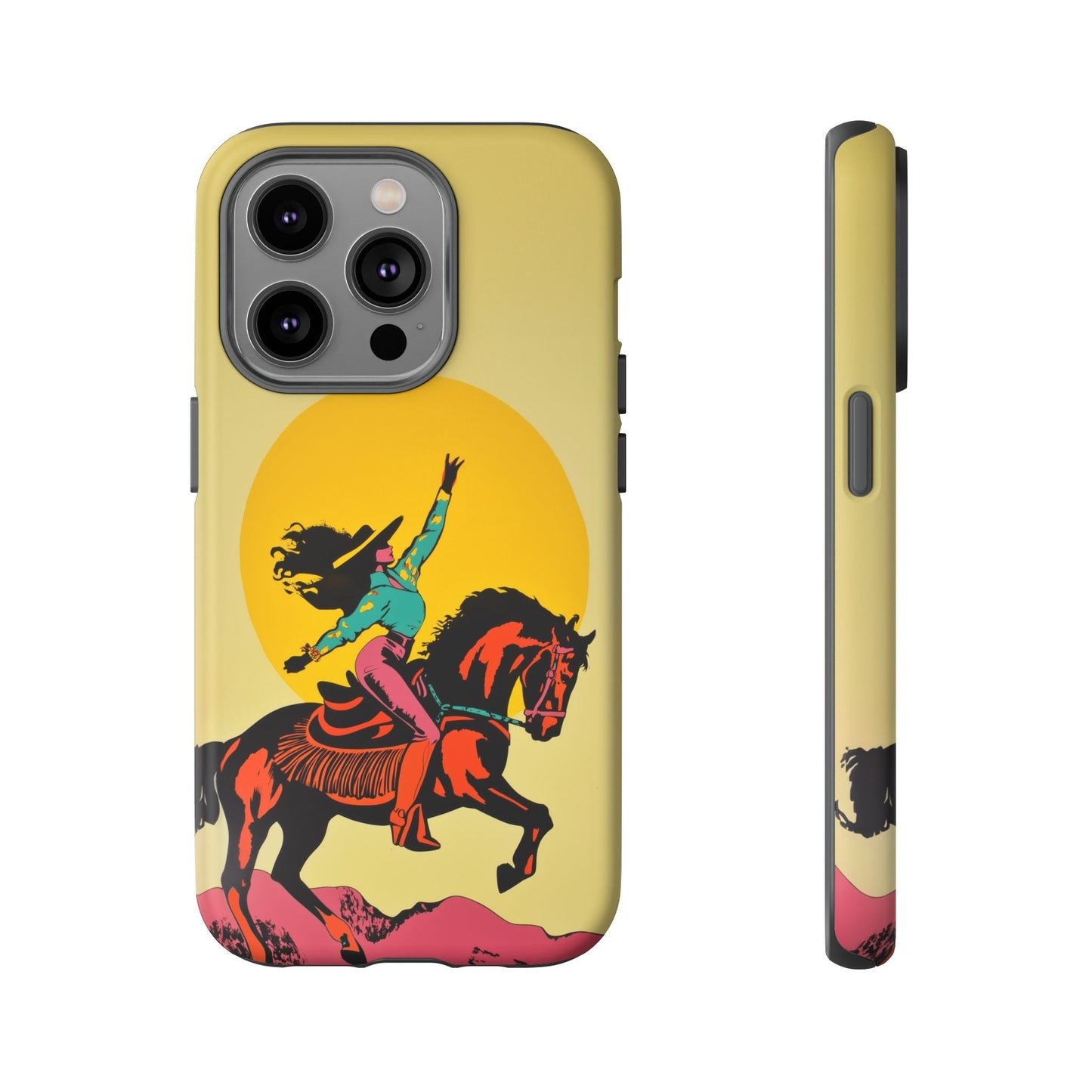 iphone case Golden Sky Cowgirl iPhone 14 Pro