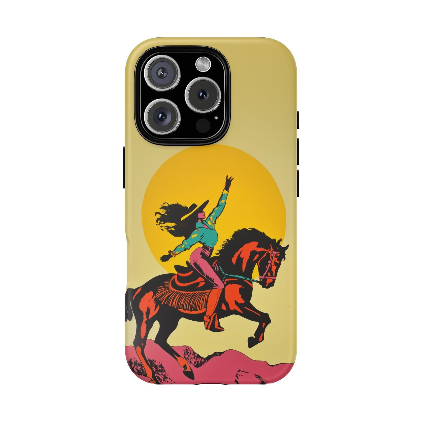 iphone case Golden Sky Cowgirl iPhone 16 Pro