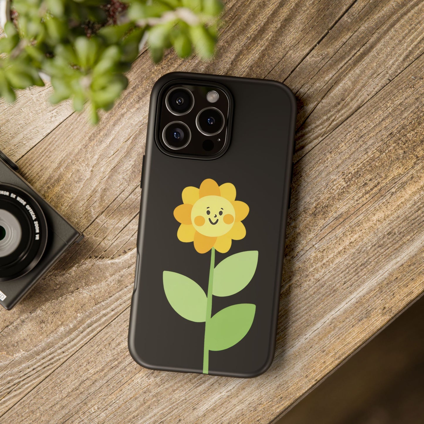 iphone case Happy Sunflower at Midnight