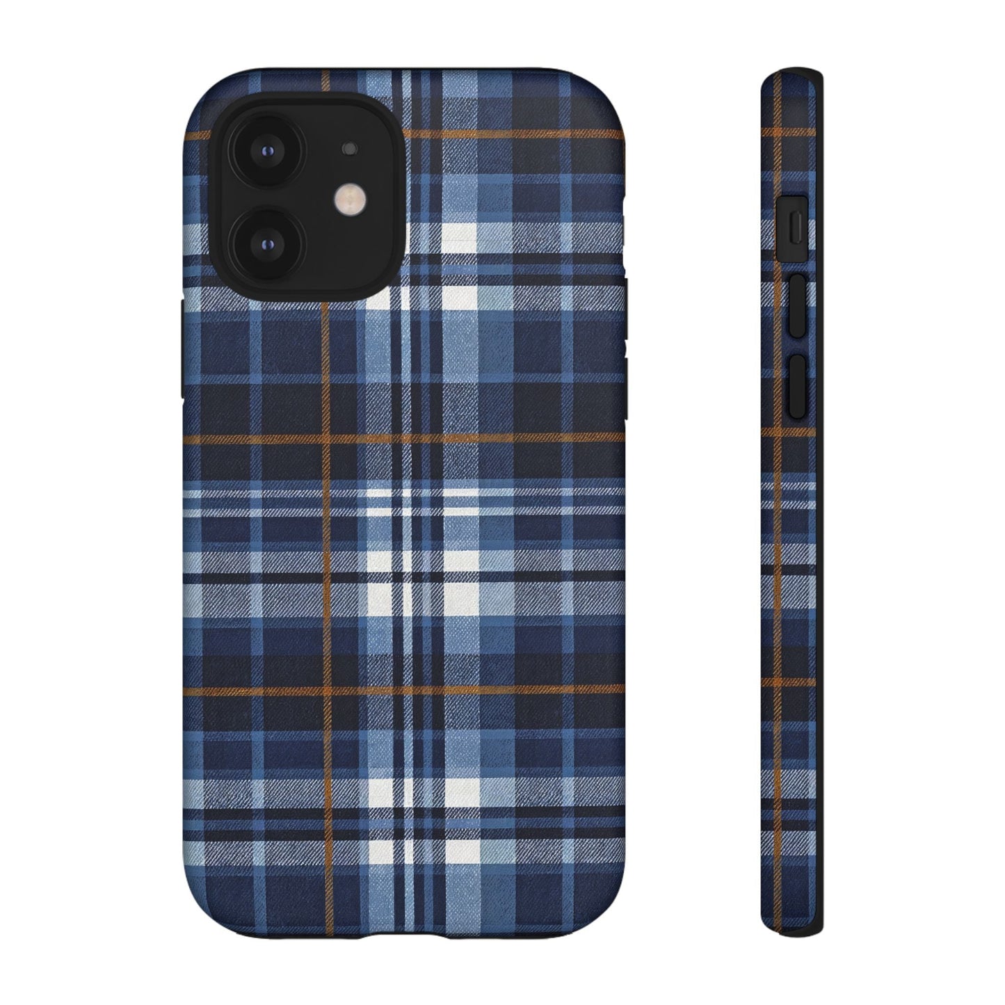 iphone case Indigo Denim Plaid iPhone 12