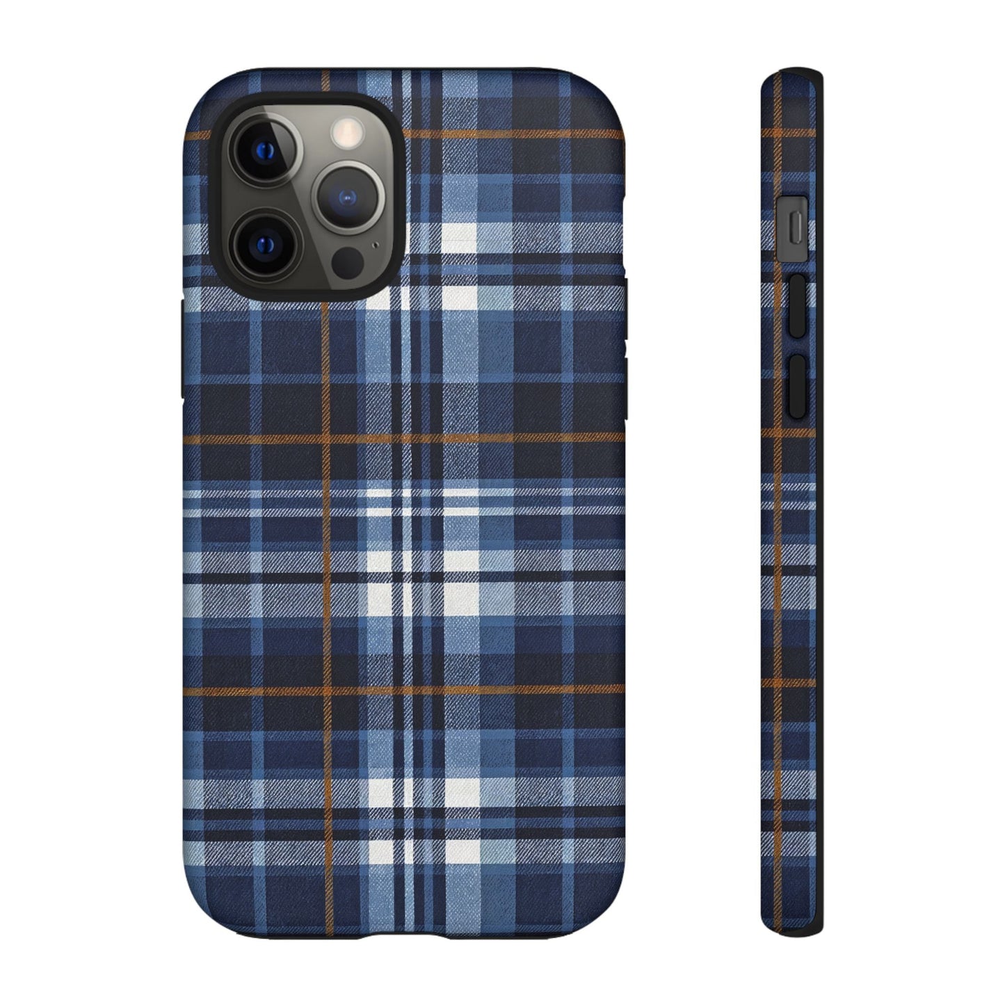 iphone case Indigo Denim Plaid iPhone 12 Pro