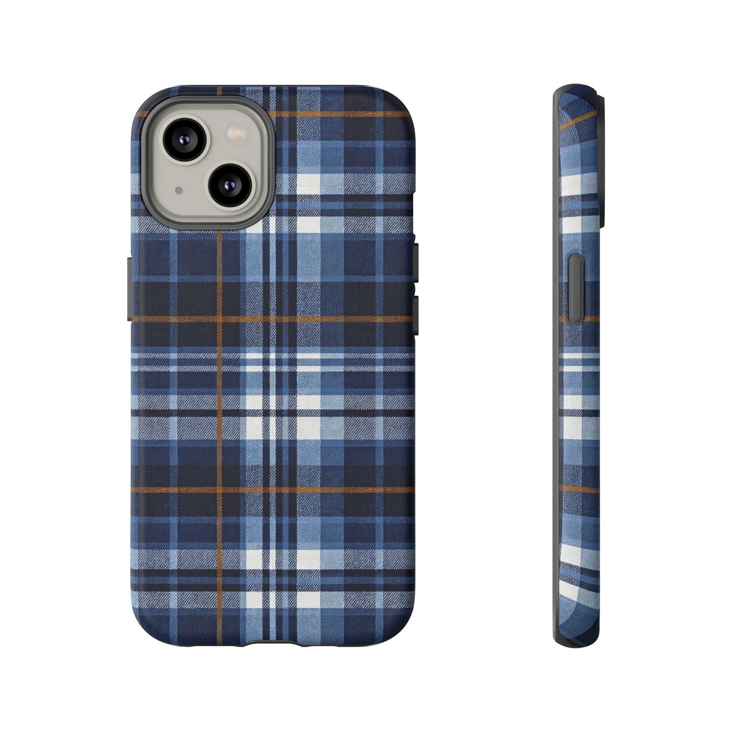 iphone case Indigo Denim Plaid iPhone 14
