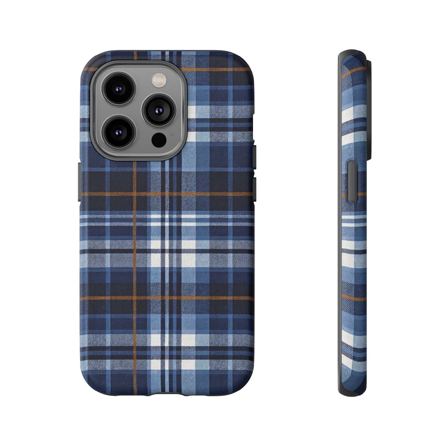 iphone case Indigo Denim Plaid iPhone 14 Pro