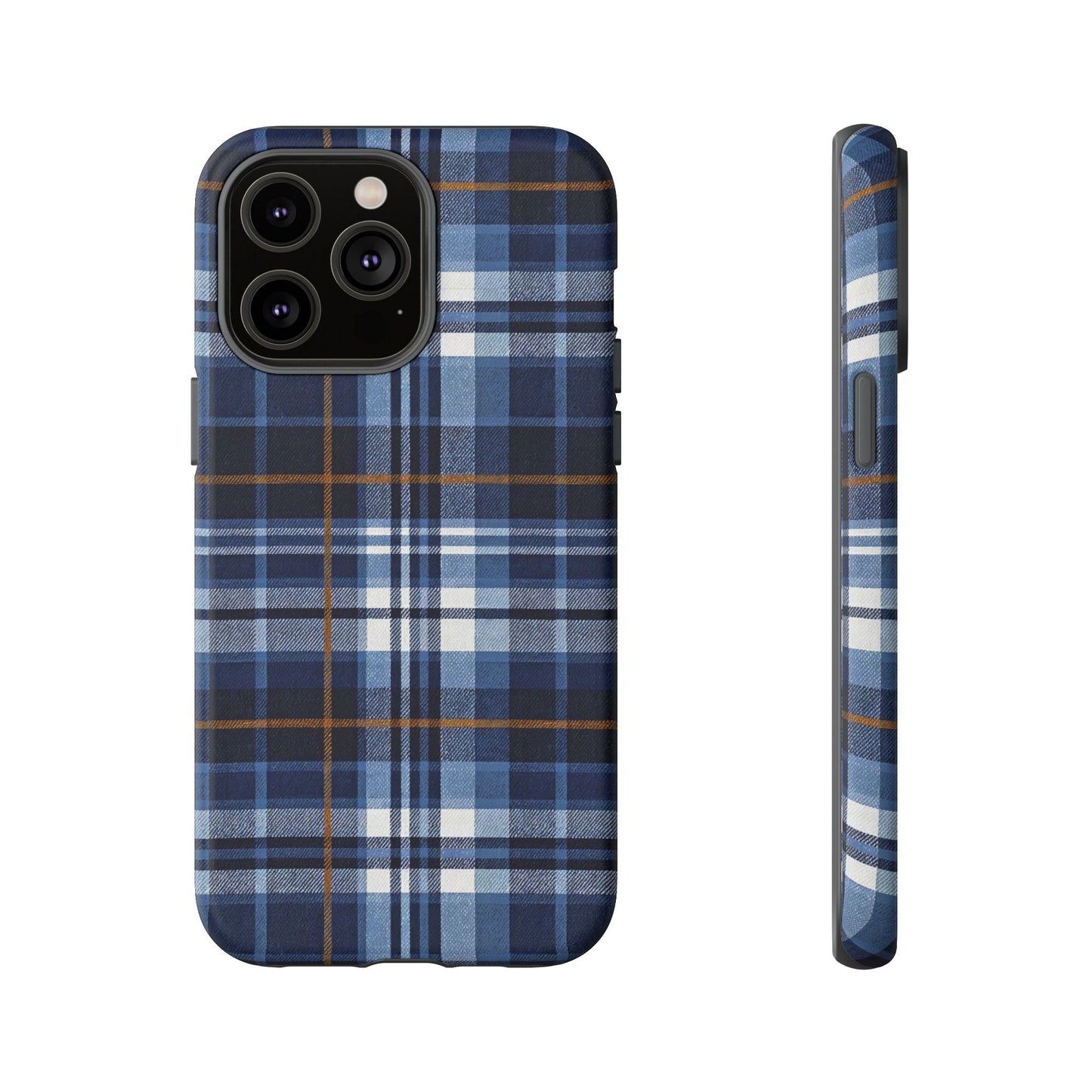 iphone case Indigo Denim Plaid iPhone 14 Pro Max