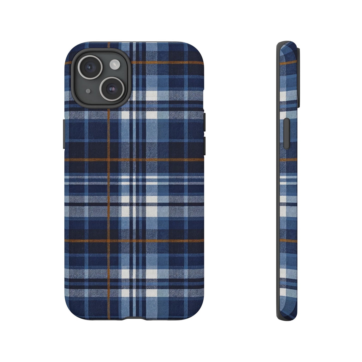 iphone case Indigo Denim Plaid iPhone 15 Plus