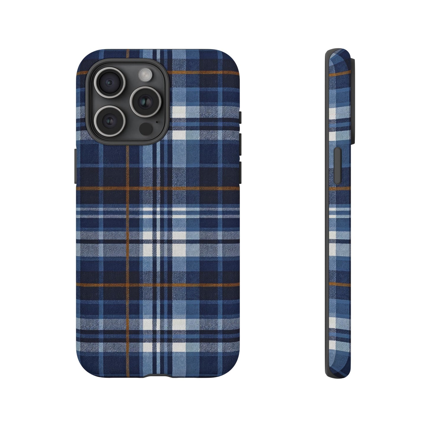 iphone case Indigo Denim Plaid iPhone 15 Pro Max