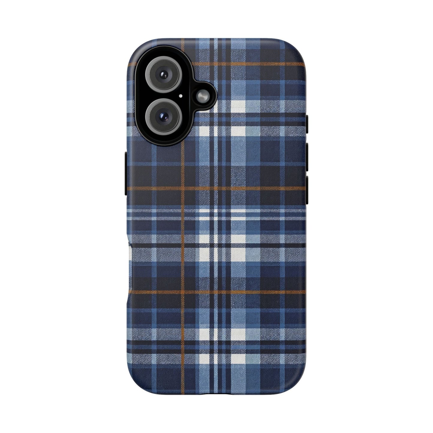 iphone case Indigo Denim Plaid iPhone 16