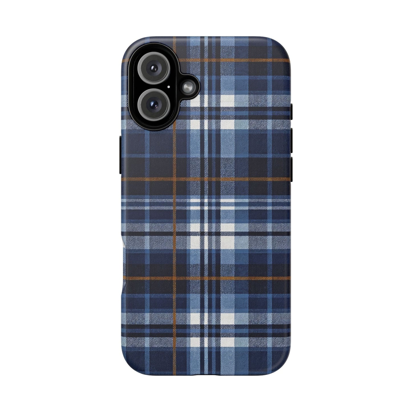 iphone case Indigo Denim Plaid iPhone 16 Plus