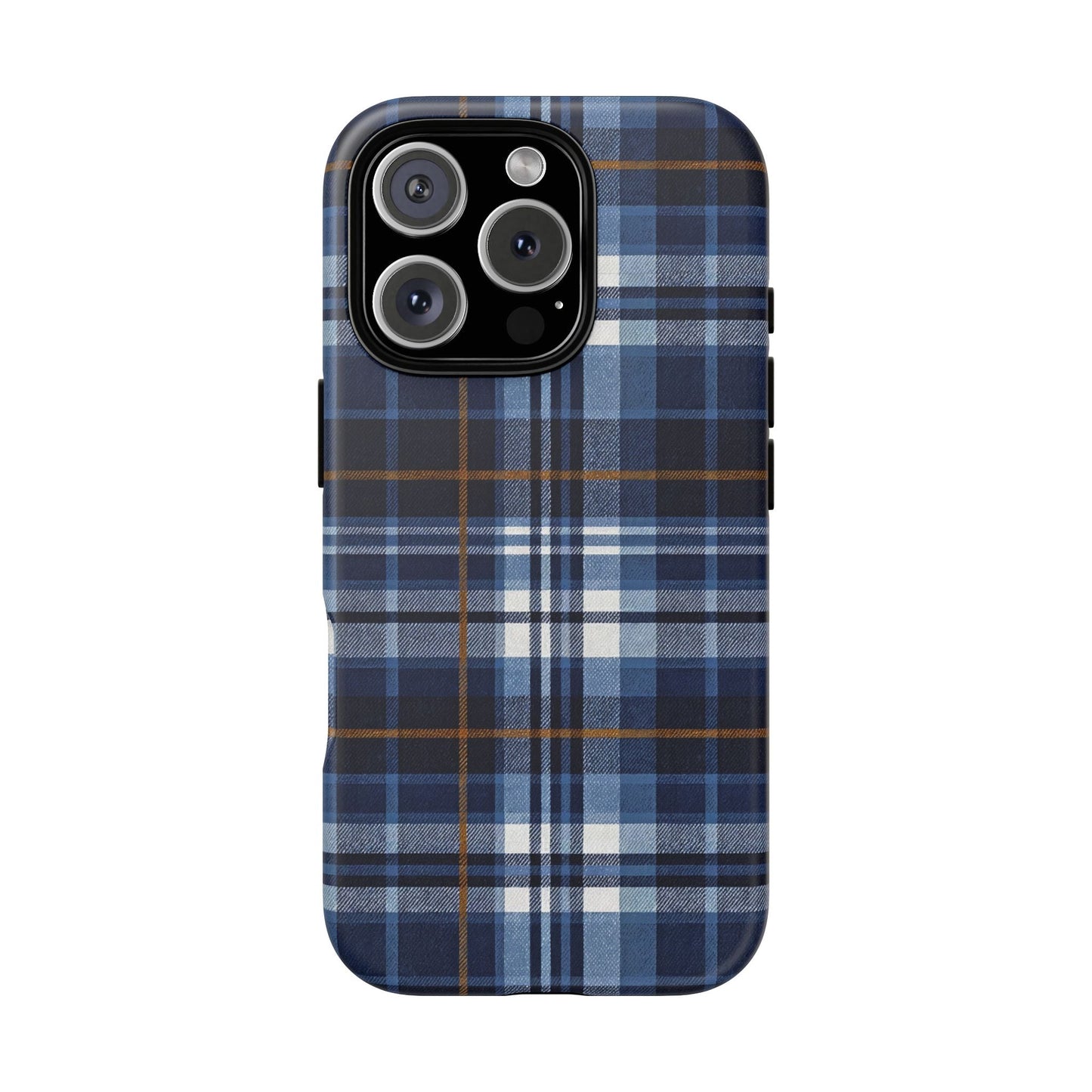 iphone case Indigo Denim Plaid iPhone 16 Pro