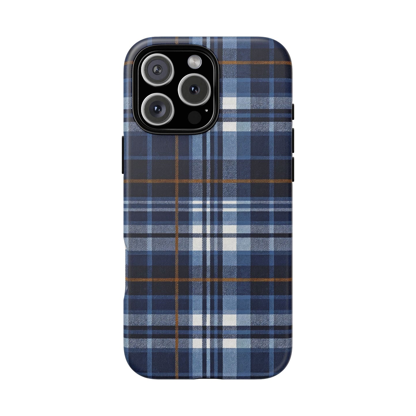 iphone case Indigo Denim Plaid iPhone 16 Pro Max