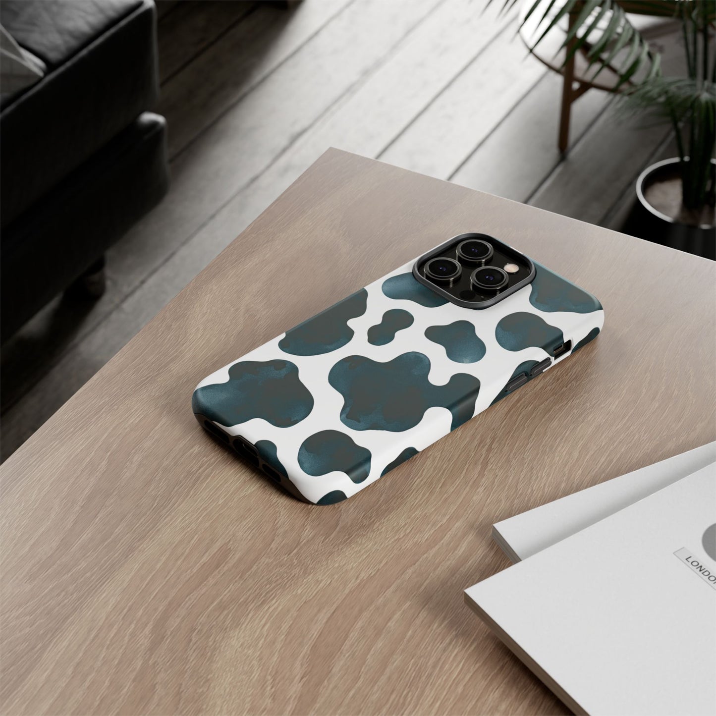 iphone case Inky Cow Print