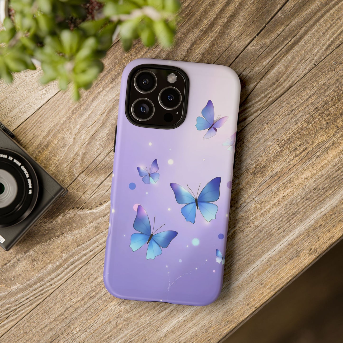 iphone case Lavender Sky Butterflies