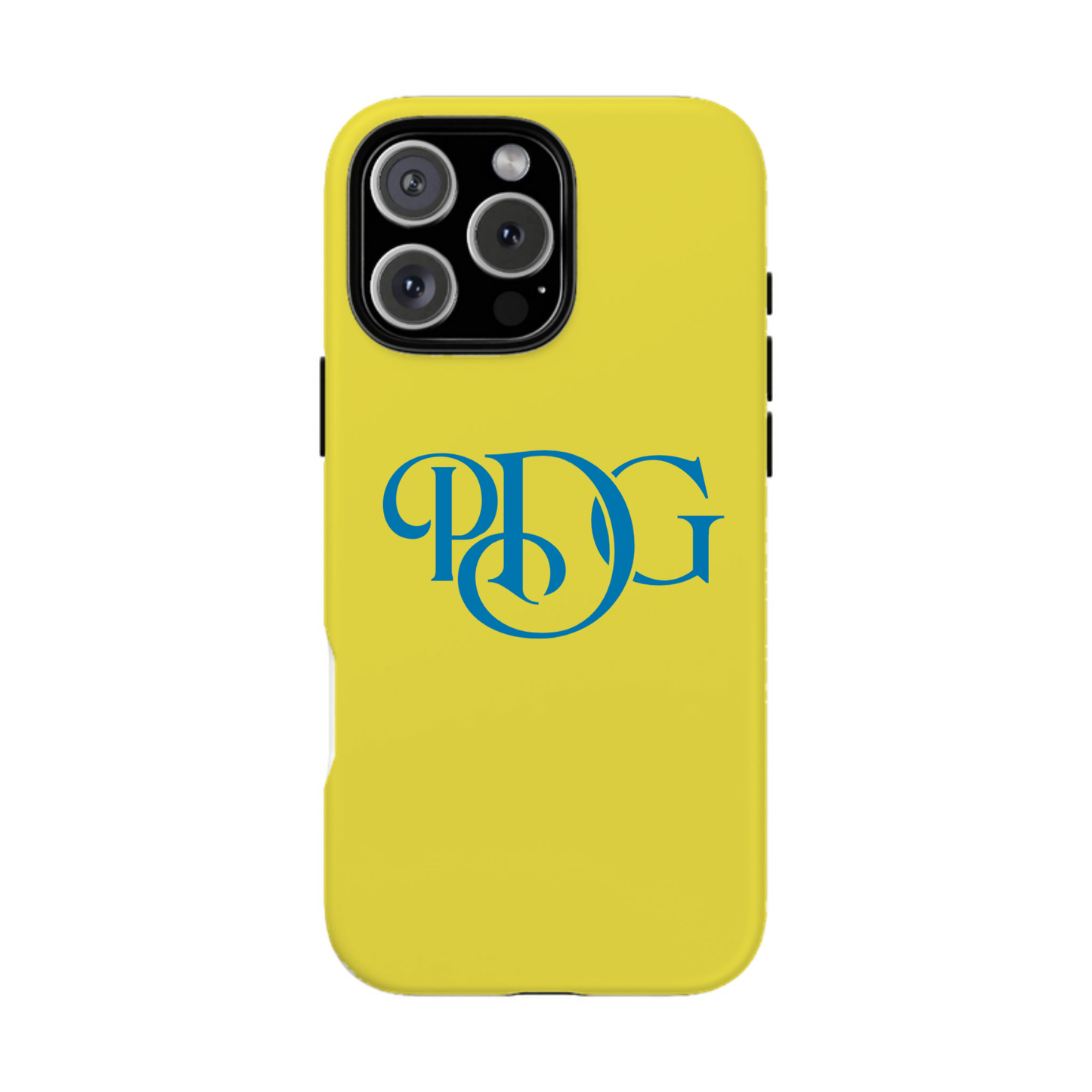 iphone case Lemon Zest Elegant 3 Initials