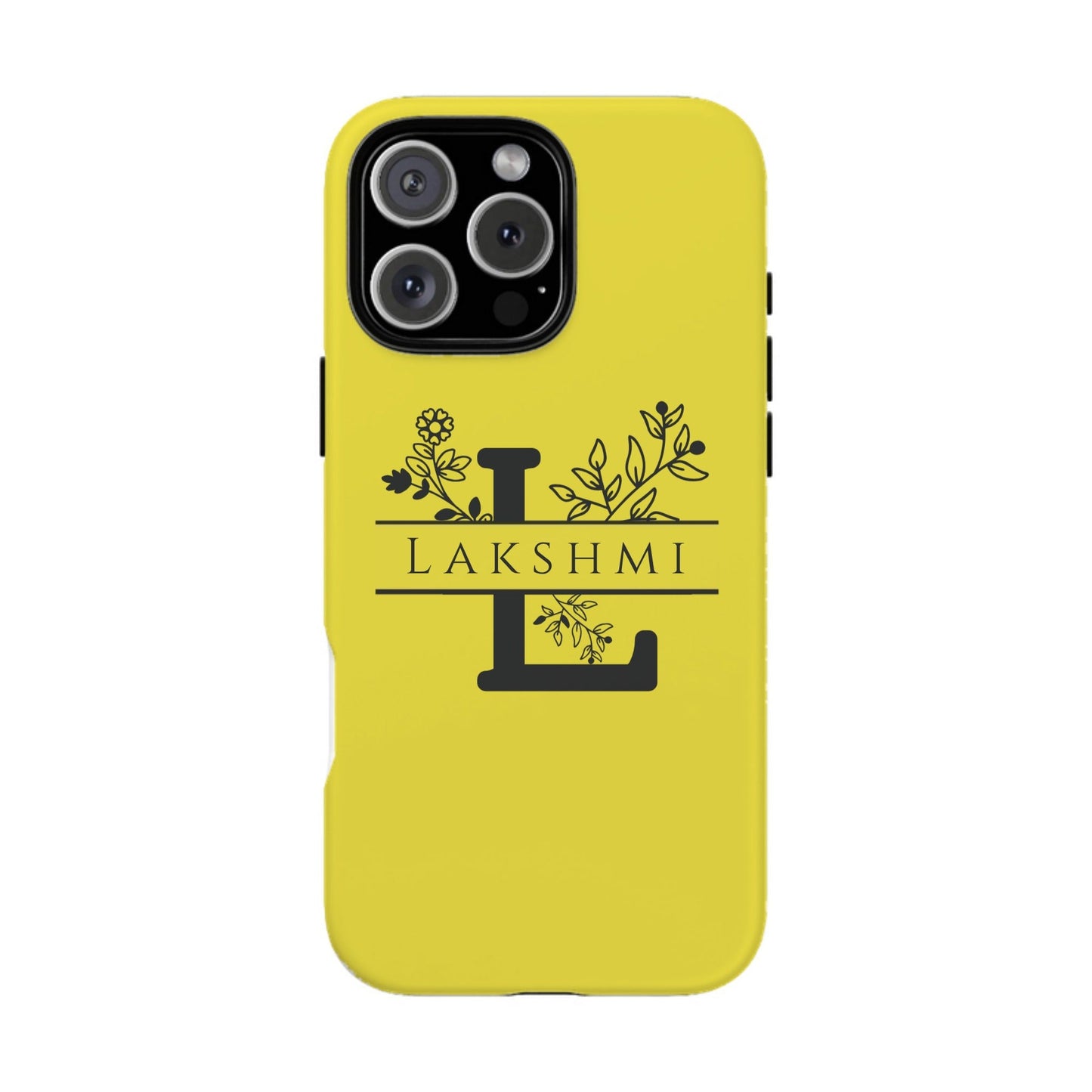 iphone case Lemon Zest Floral Name & Initial