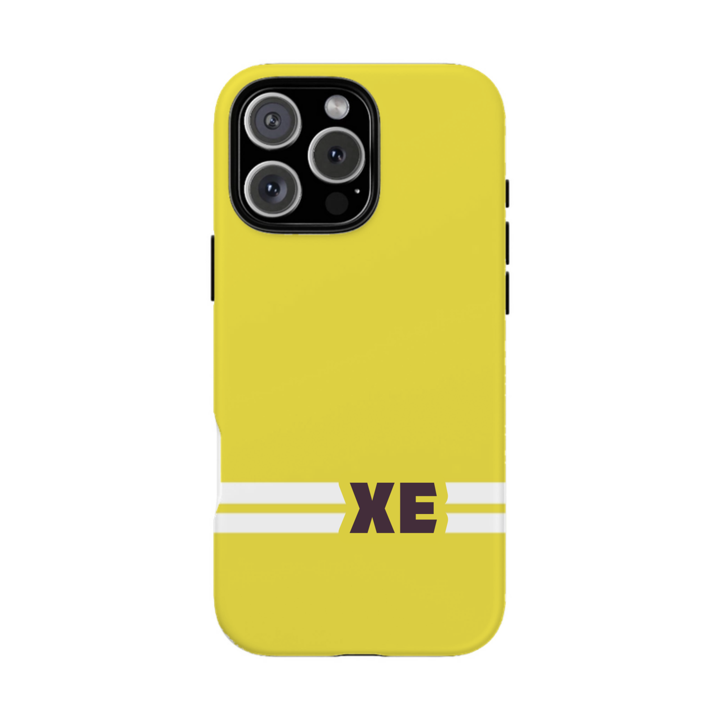 iphone case Lemon Zest Racing Stripe Monogram