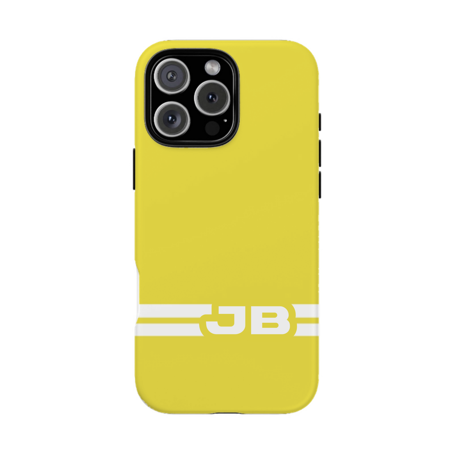 iphone case Lemon Zest Racing Stripe Monogram