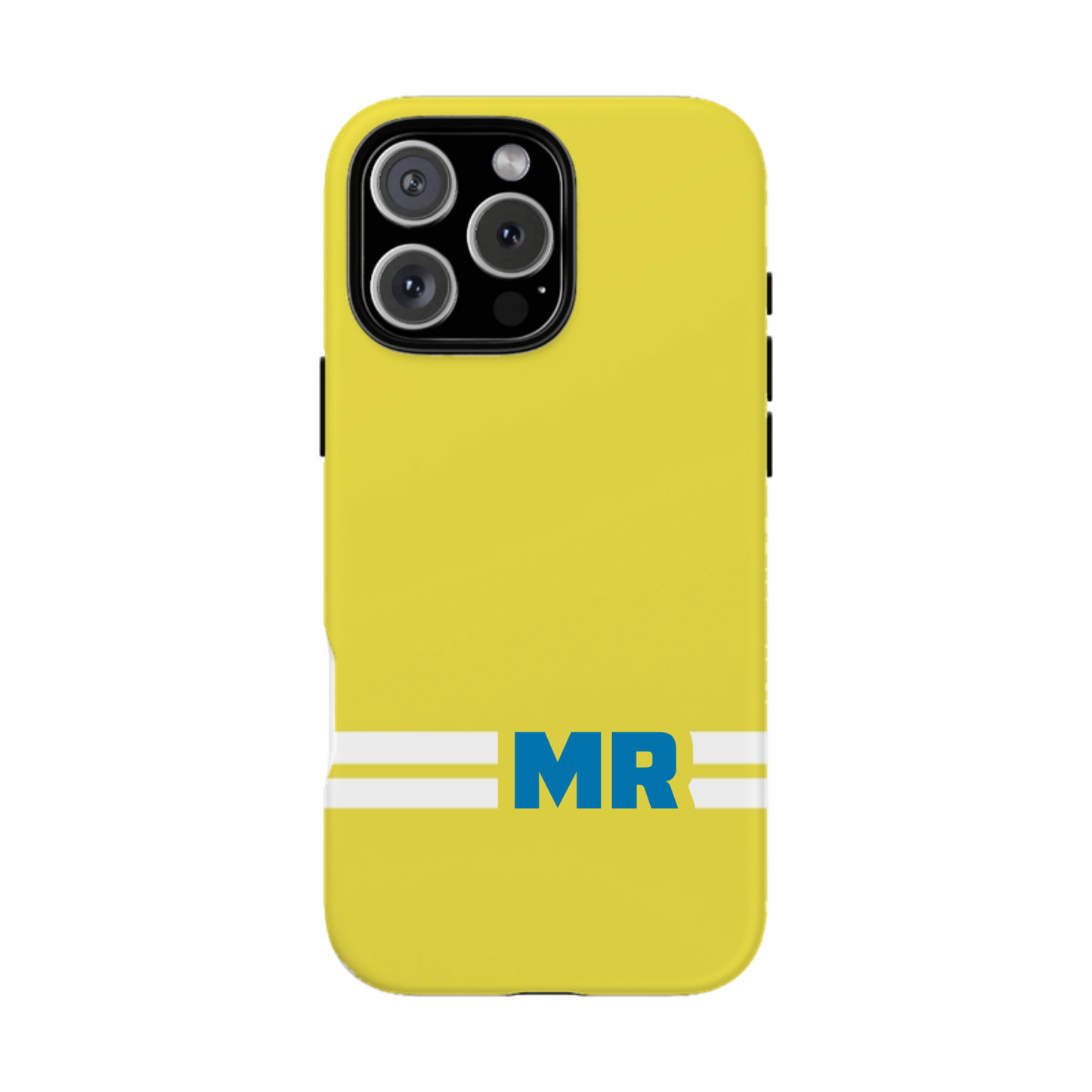 iphone case Lemon Zest Racing Stripe Monogram