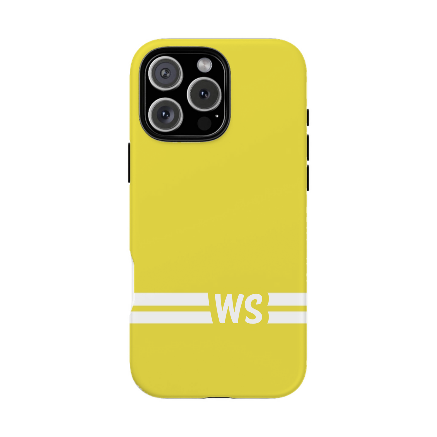 iphone case Lemon Zest Racing Stripe Monogram
