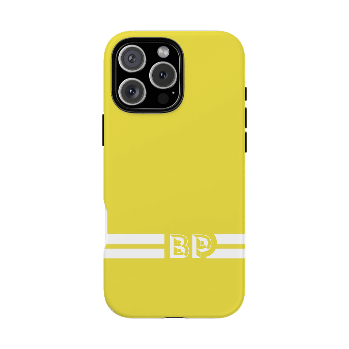 iphone case Lemon Zest Racing Stripe Monogram