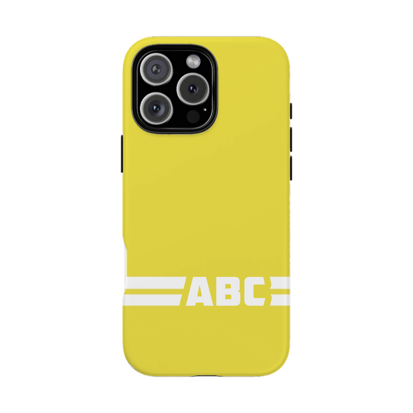 iphone case Lemon Zest Racing Stripe Monogram