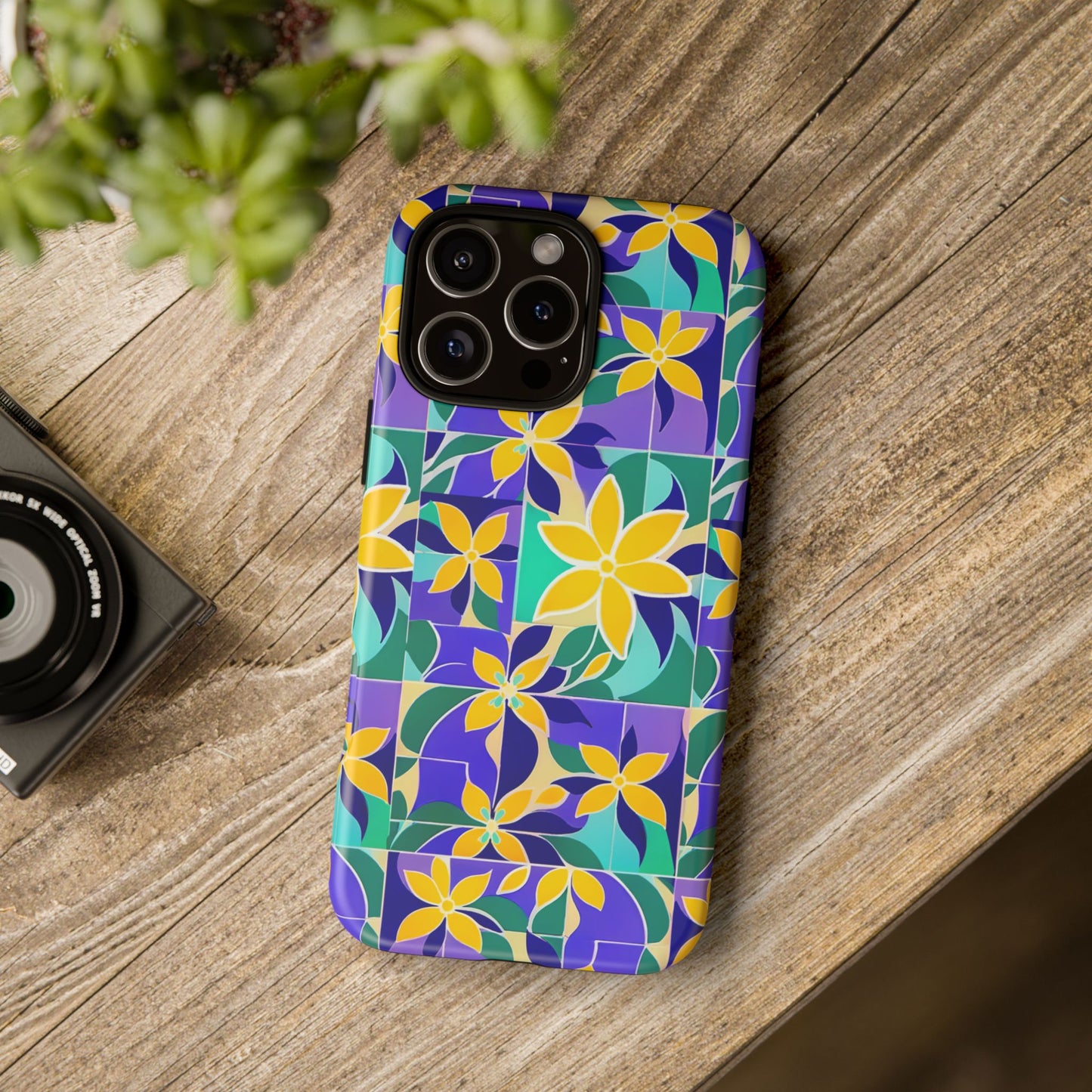 iphone case Mediterranean Tile Garden